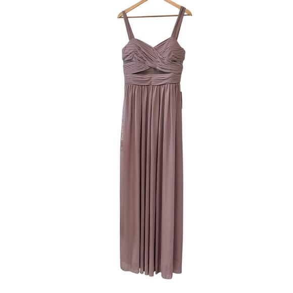 Birdy Grey Elyse Mesh Bridesmaid Dress Women's Large Mauve NWT - Picture 9 of 11